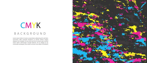 Cmyk Färg Abstrakt Bakgrund Vektorillustration Grunge Textur Grunge Mönster — Stockfoto