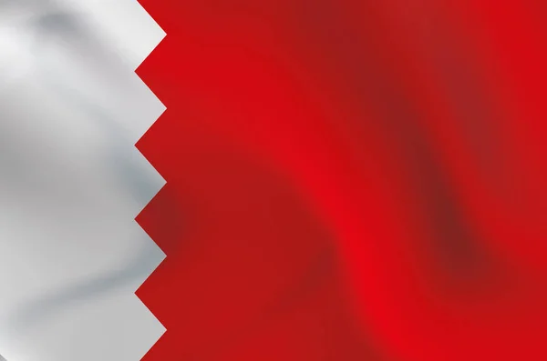 Afbeelding Illustratie Vlag Bahrein — Stockfoto