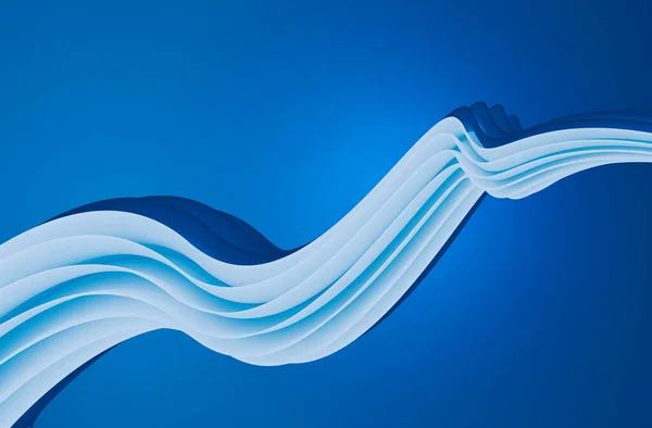 Fluid Abstract Illustration Cor Azul Fundo Papel Parede — Fotografia de Stock