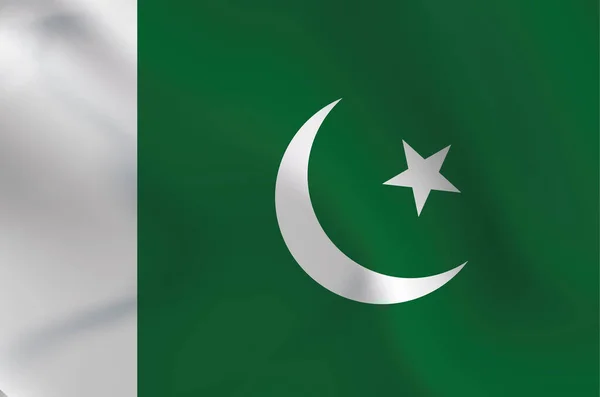 Pakistan Flagga Illustration Bild — Stockfoto