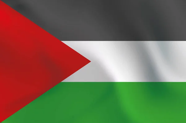 Filistin Bayrağı Çizimi — Stok fotoğraf