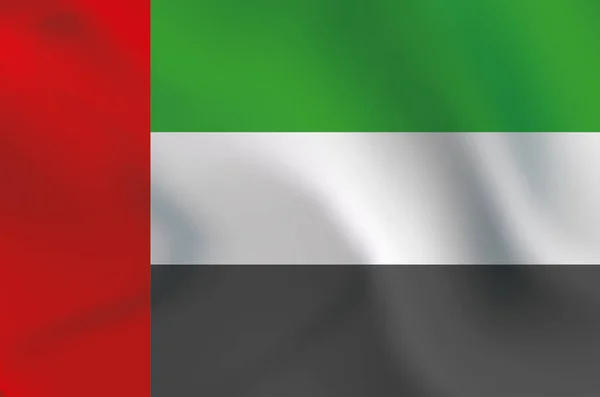 Förenade Arabemiratens Flagga Illustration Bild — Stockfoto