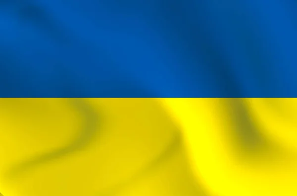 Bandera Ucrania Imagen Ilustración — Foto de Stock