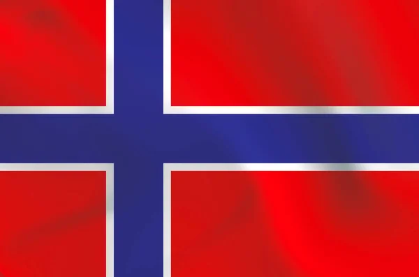 Bandera Noruega Ilustración Imagen —  Fotos de Stock