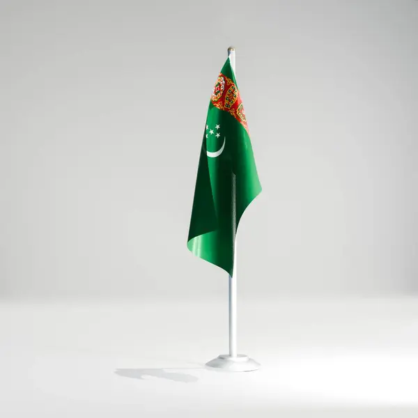 Türkmenistan ulusal masaüstü bayrağı 3d