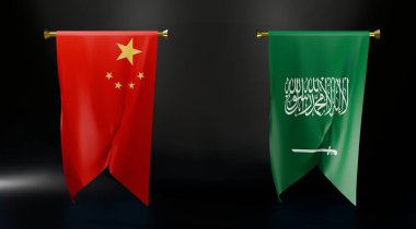 Suudi Arabistan ve Çin ilişkileri bayrağı