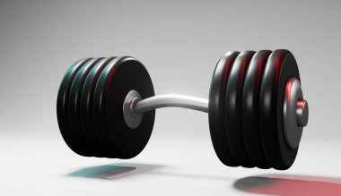 dambıl ağırlıkları beyaz arkaplanda