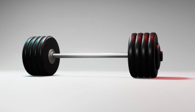 dambıl ağırlıkları beyaz 3d görüntüleme