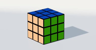 Rubik küp 3d görüntüleme