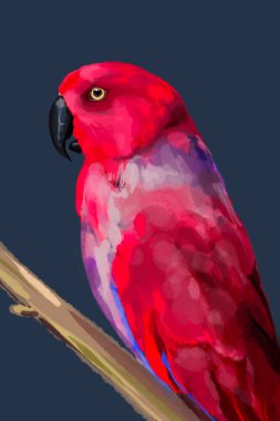 Stunning  llustration of a vibrant red parrot, a lilac-breasted roller, and a majestic flamingo. Perfect for wildlife enthusiasts, tropical art lovers, and nature-inspired decor. clipart