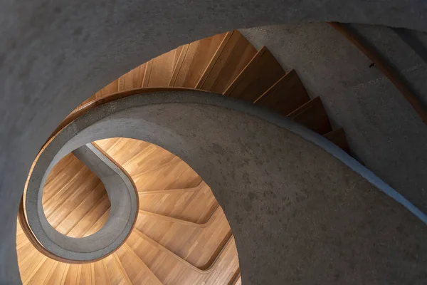 Modern Spiral Merdiven Modern Mimari Soyut Arkaplan — Stok fotoğraf