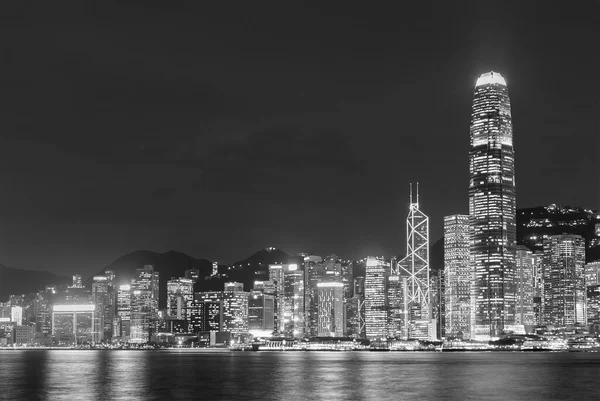 香港のビクトリア港の夜景 — ストック写真