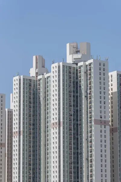 Immeuble Résidentiel Grande Hauteur Biens Publics Hong Kong — Photo