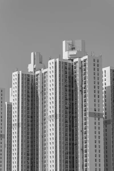 Vysoký Vzestup Obytné Budovy Veřejného Majetku Hong Kong City — Stock fotografie