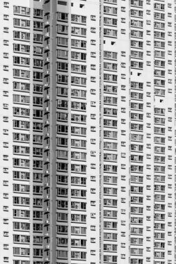 Hong Kong 'da yüksek katlı bir bina.