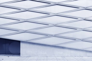 Modern mimarinin dış cephesi. soyut arkaplan oluşturuluyor