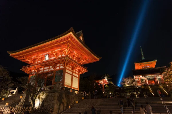 Pagoda Tower Kiyomizu Templet Kyoto Japan — Stockfoto