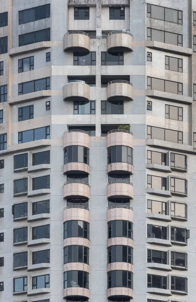 Exterior Edifício Residencial Arranha Céus Hong Kong — Fotografia de Stock