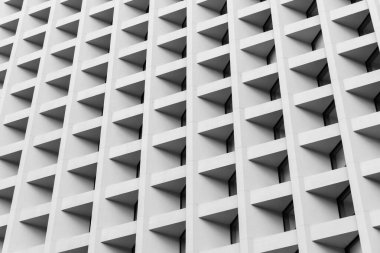 Modern binanın dış cephesi. Mimari soyut arkaplan