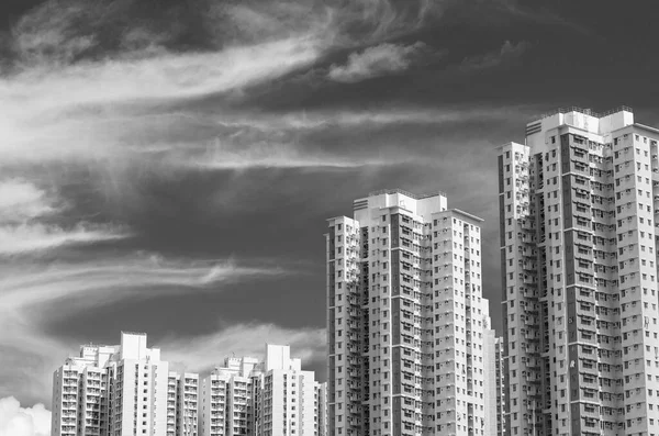香港城市公共屋高层住宅楼宇 — 图库照片