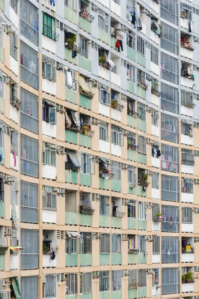 Exterior High Rise Residential Building Public Estate Hong Kong City — Stockfoto
