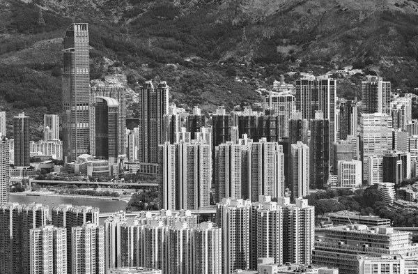 Vista Aérea Del Horizonte Ciudad Hong Kong —  Fotos de Stock