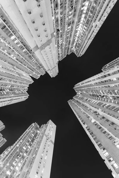 Экстерьер Высотного Жилого Здания Общественном Здании Городе Гонконг — стоковое фото