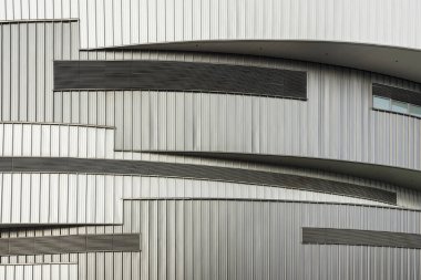 Modern binanın dış cephesi. Mimari soyut arkaplan