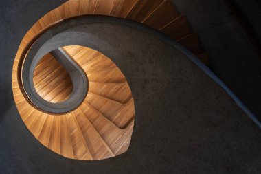 Modern spiral merdiven. Modern mimari soyut arkaplan