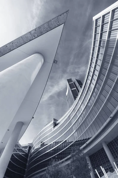 Зовнішній Вигляд Сучасної Архітектури Побудова Абстрактного Фону — стокове фото