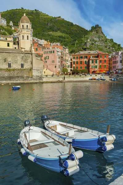 Idyllisch Landschap Van Vernazza Dorp Cinque Terre Italië — Stockfoto