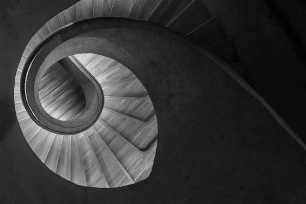Escalier Moderne Colimaçon Architecture Contemporaine Fond Abstrait — Photo