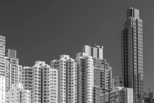 Внешний Вид Высотного Жилого Здания Гонконге — стоковое фото