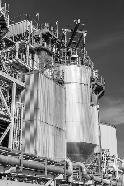 Pijpleiding Cilinder Olieraffinaderij — Stockfoto