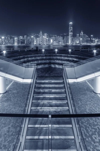 Kustpromenade Van Victoria Haven Van Hong Kong Stad — Stockfoto
