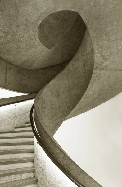 Moderne Wendeltreppe Abstrakter Hintergrund Zeitgenössischer Architektur — Stockfoto