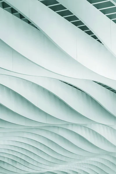 Внутрішній Вигляд Хвильового Візерунка Сучасній Архітектурі — стокове фото