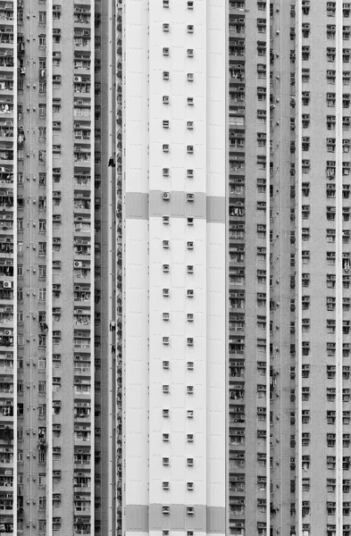 Зовнішній Вигляд Висотного Житлового Будинку Місті Гонконг — стокове фото