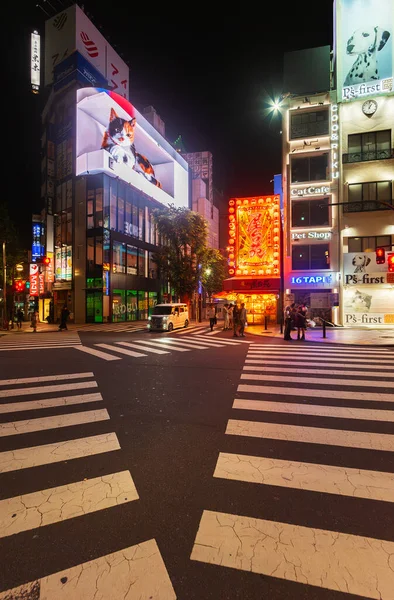 Shinjuku Tokyo Japan Травня 2023 Вид Пейзаж Вночі Яскравим Рекламним — стокове фото