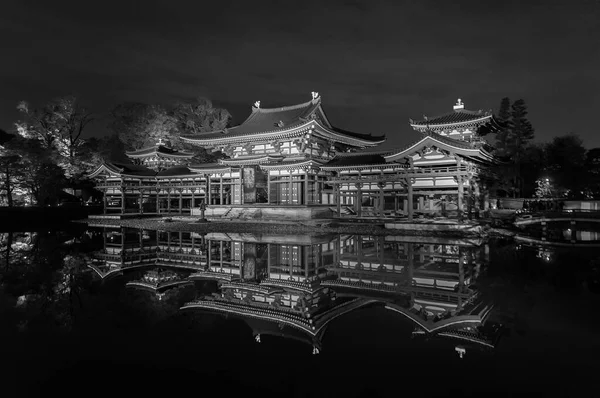 Historiska Landmärke Byodo Buddhist Tempel Uji Kyoto Japan Unescos Världsarvslista — Stockfoto