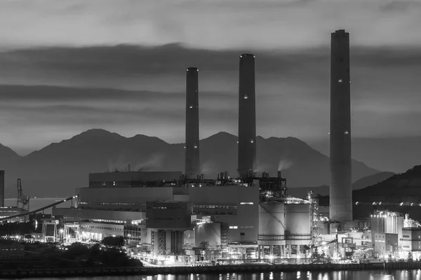 Power Plant Hong Kong City Dusk — Stock Photo, Image