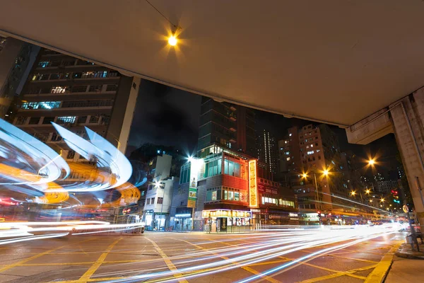 Hong Kong China July 2021 Night Scenery Mongkok District Hong — Stock Photo, Image