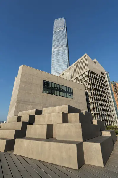 stock image Skyscraper in downtown district of Hong Kong city