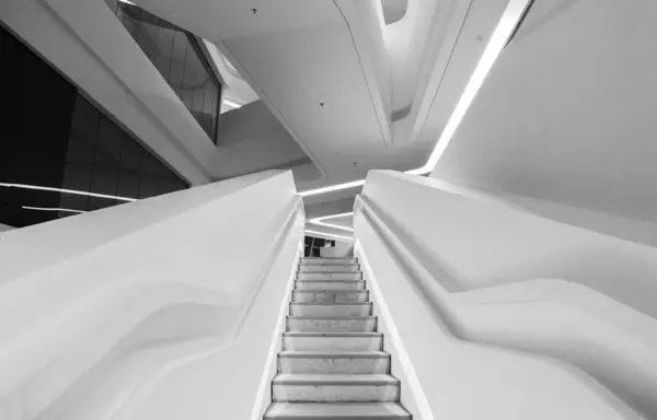Fütüristik Merdiven Modern Arka Plan Telifsiz Stok Imajlar