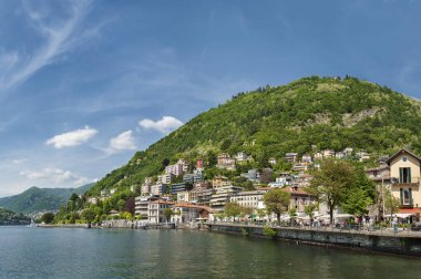 panoramik como Gölü, İtalya 