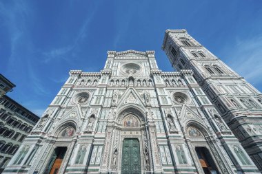 Katedral cephesi Santa Maria del Fiore Floransa, İtalya