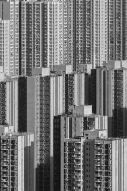 Hong Kong 'da yüksek binalar.