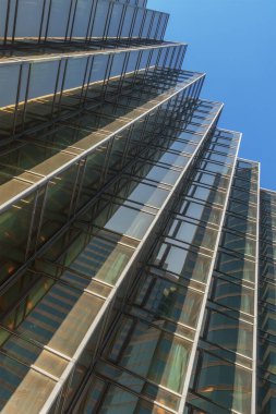 Modern mimarinin dış cephesi. soyut arkaplan oluşturuluyor