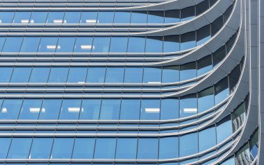 Modern mimarinin dış cephesi. soyut arkaplan oluşturuluyor