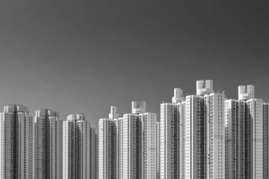 Hong Kong 'daki kamu malikanesinde yüksek binalar.